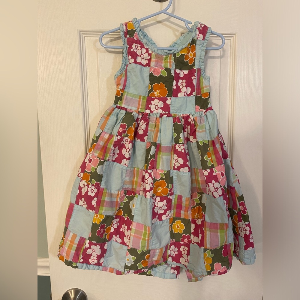 Gymboree | Patchwork Dress With Keyhole Back, Size 5T